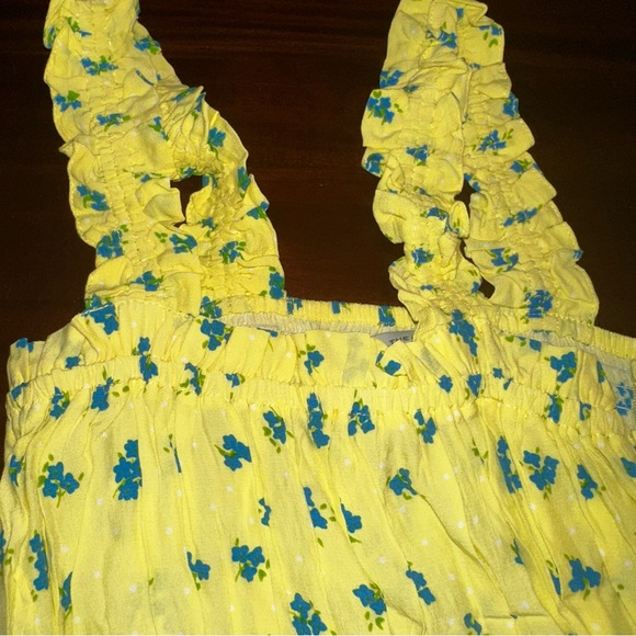 FAITHFULL THE BRAND Mid Summer Mini Dress in Lemon Luda Floral - Picture 5 of 7